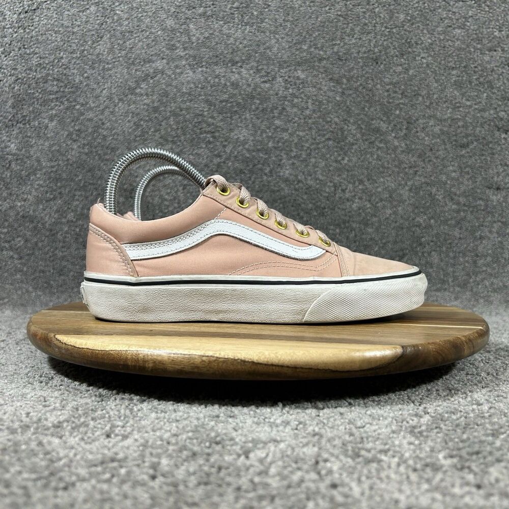 Vans Old Skool Satin Lux Women’s Size 6.5 Blush Pink Athletic Skate Shoes Used